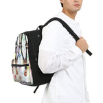 louise v Drip Small Canvas Backpack