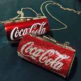 Coke Soda Cola | Diamonds Shoulder Bags Designer Cola Can Shape Chains Crossbody Bags Chic Evening Clutch Purse