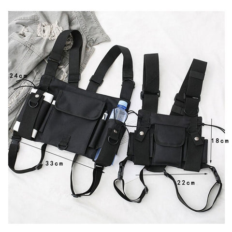 PU Waistcoat Tactical Vest Fashion Leather Chest Bag With Zipper Outdoor  Street Wear Backpack Holster Bag1 From Xiaoyanyes, $17.03