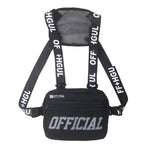 Officially Buckled In |Streetwear Chest Bag Tactical Two Shoulder Strap Chest Pack Rectangle Chest Rig Bags